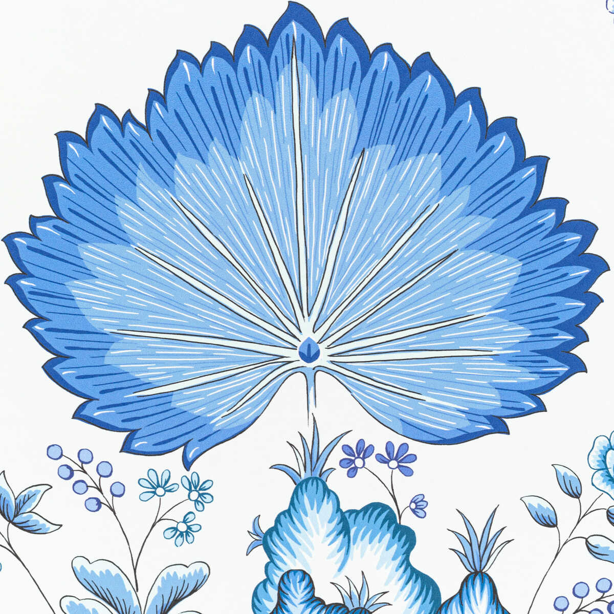Loire - Blue - BRUNSCHWIG & FILS Wallpaper