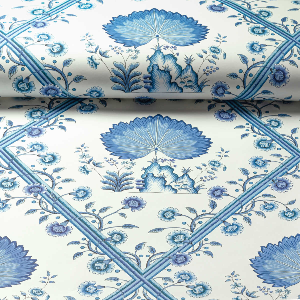 Loire - Blue - BRUNSCHWIG & FILS Wallpaper