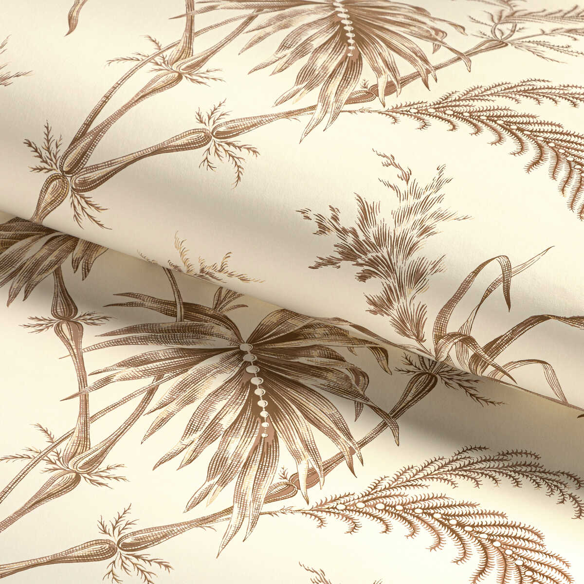Lauziere - Taupe - BRUNSCHWIG & FILS Papel pintado