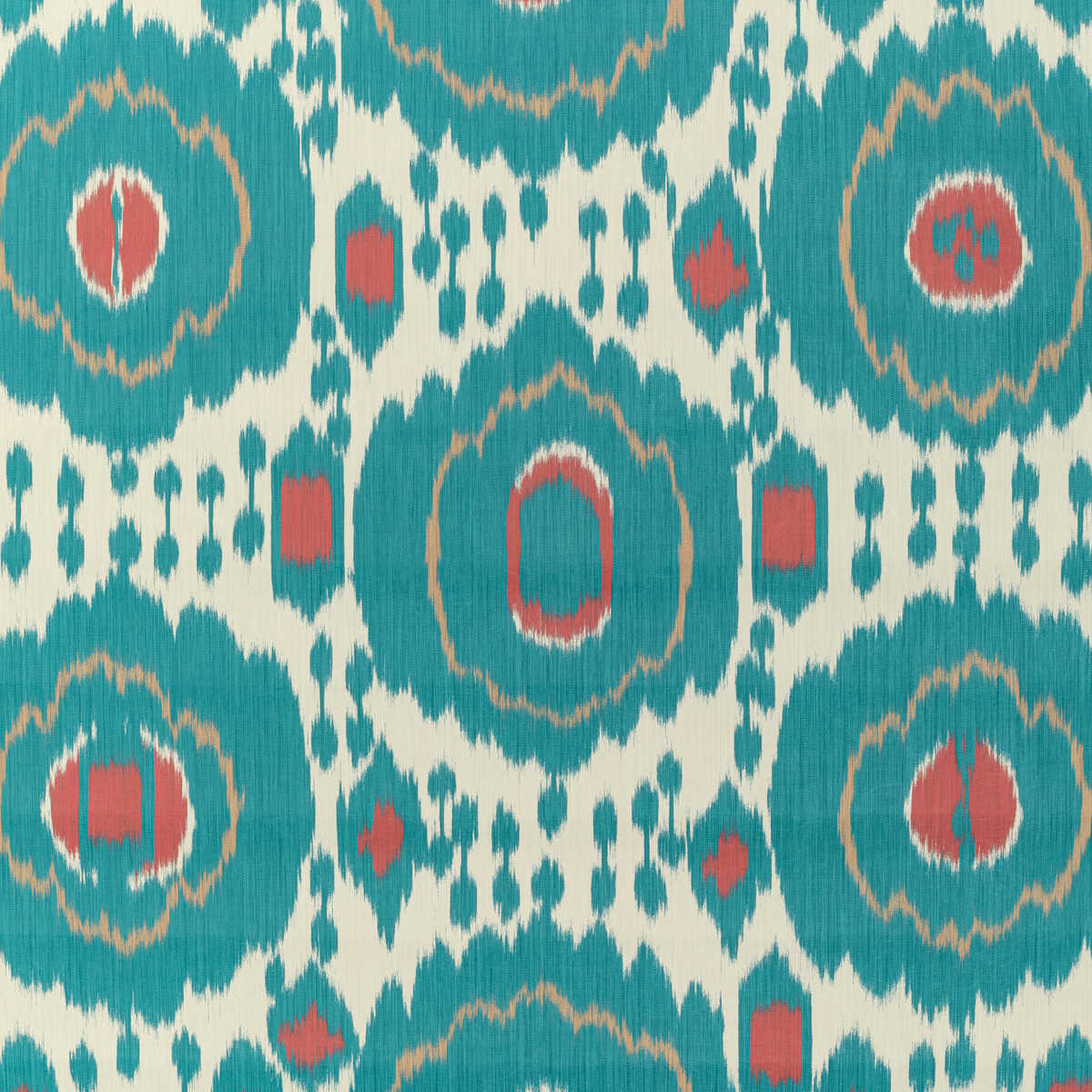 Mayenne - Aqua - BRUNSCHWIG & FILS Papel pintado