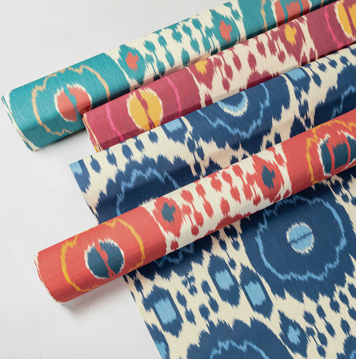 Mayenne - Aqua - BRUNSCHWIG & FILS Papel pintado