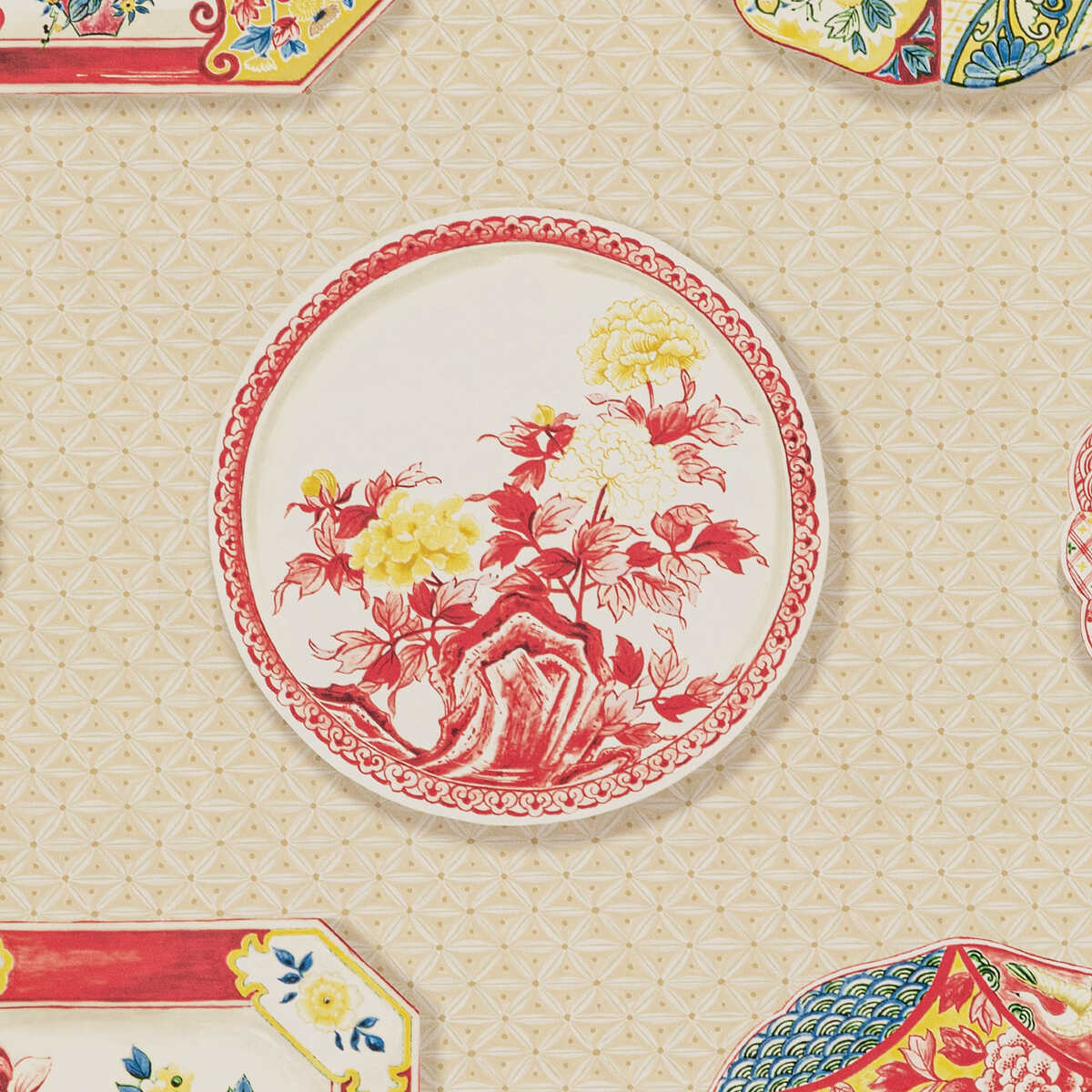 Bonchamp - Red - BRUNSCHWIG & FILS Wallpaper
