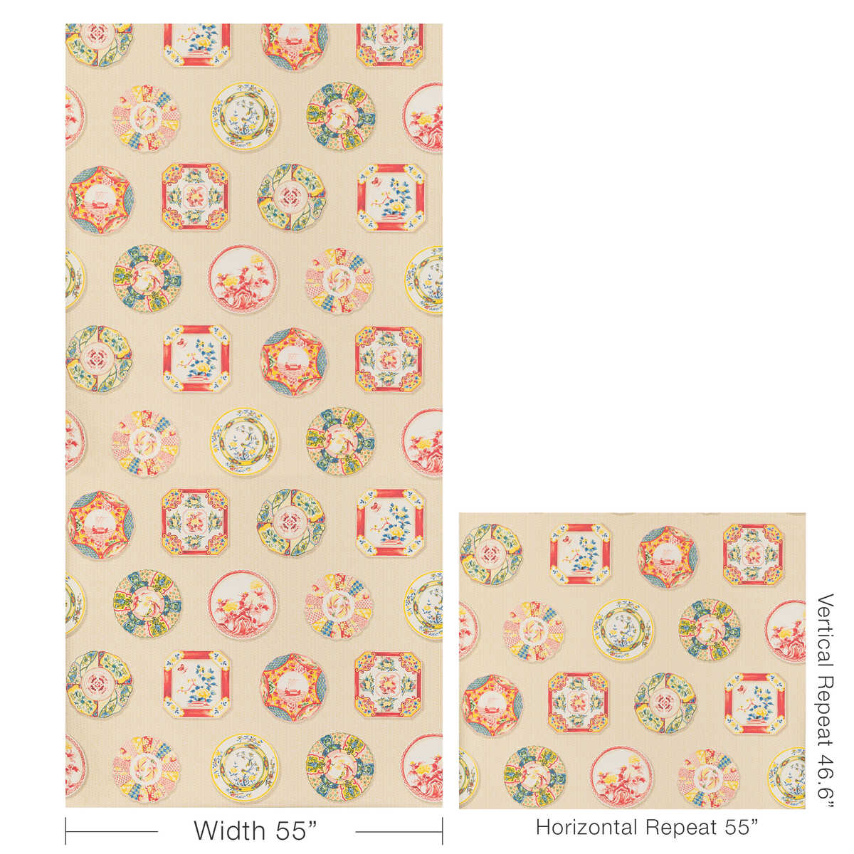 Bonchamp - Red - BRUNSCHWIG & FILS Wallpaper