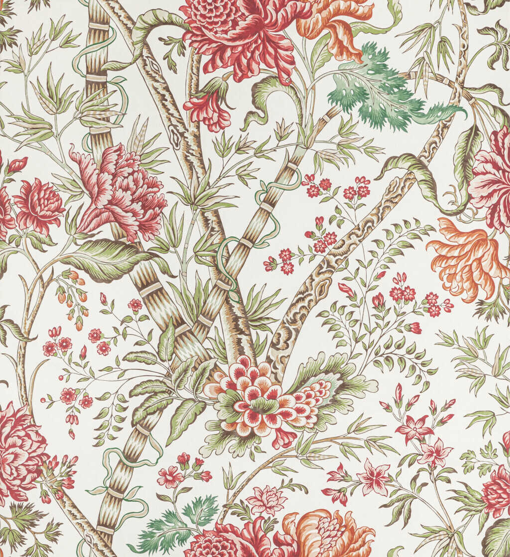 Luberon - Berry/Leaf - BRUNSCHWIG & FILS Wallpaper