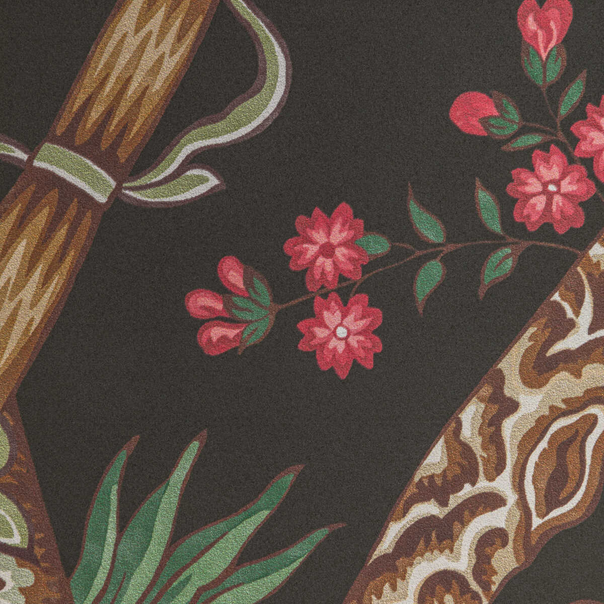 Luberon - Noir/Multi - BRUNSCHWIG & FILS Wallpaper