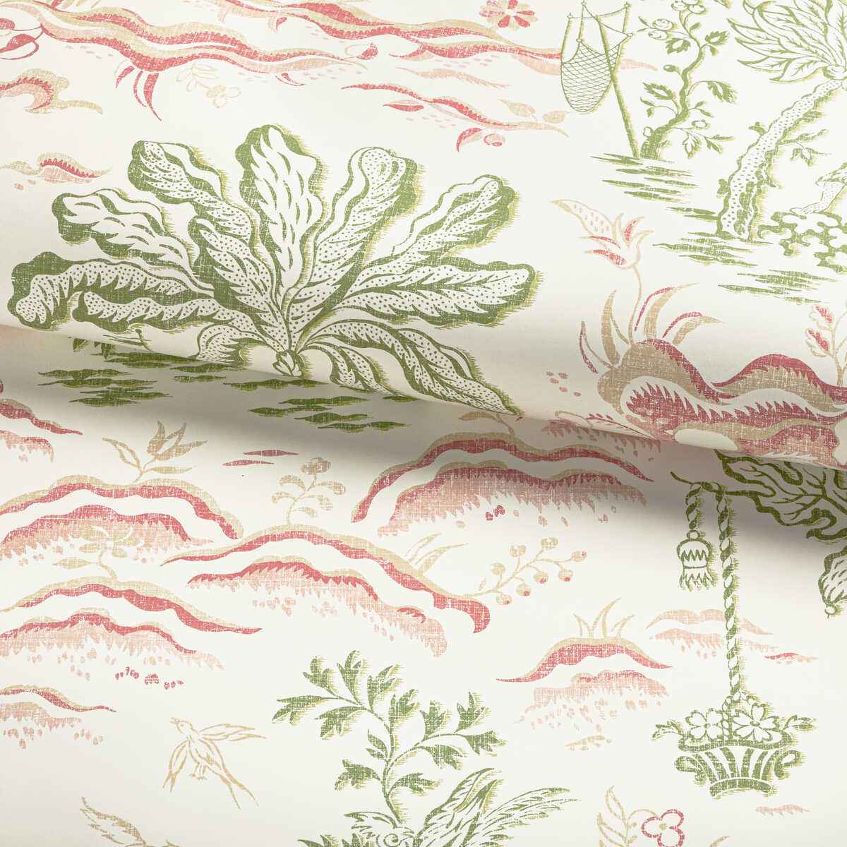 Valensole-Leaf-Rose-Brunschwig-Fils-Wallpaper - BRUNSCHWIG & FILS Wallpaper