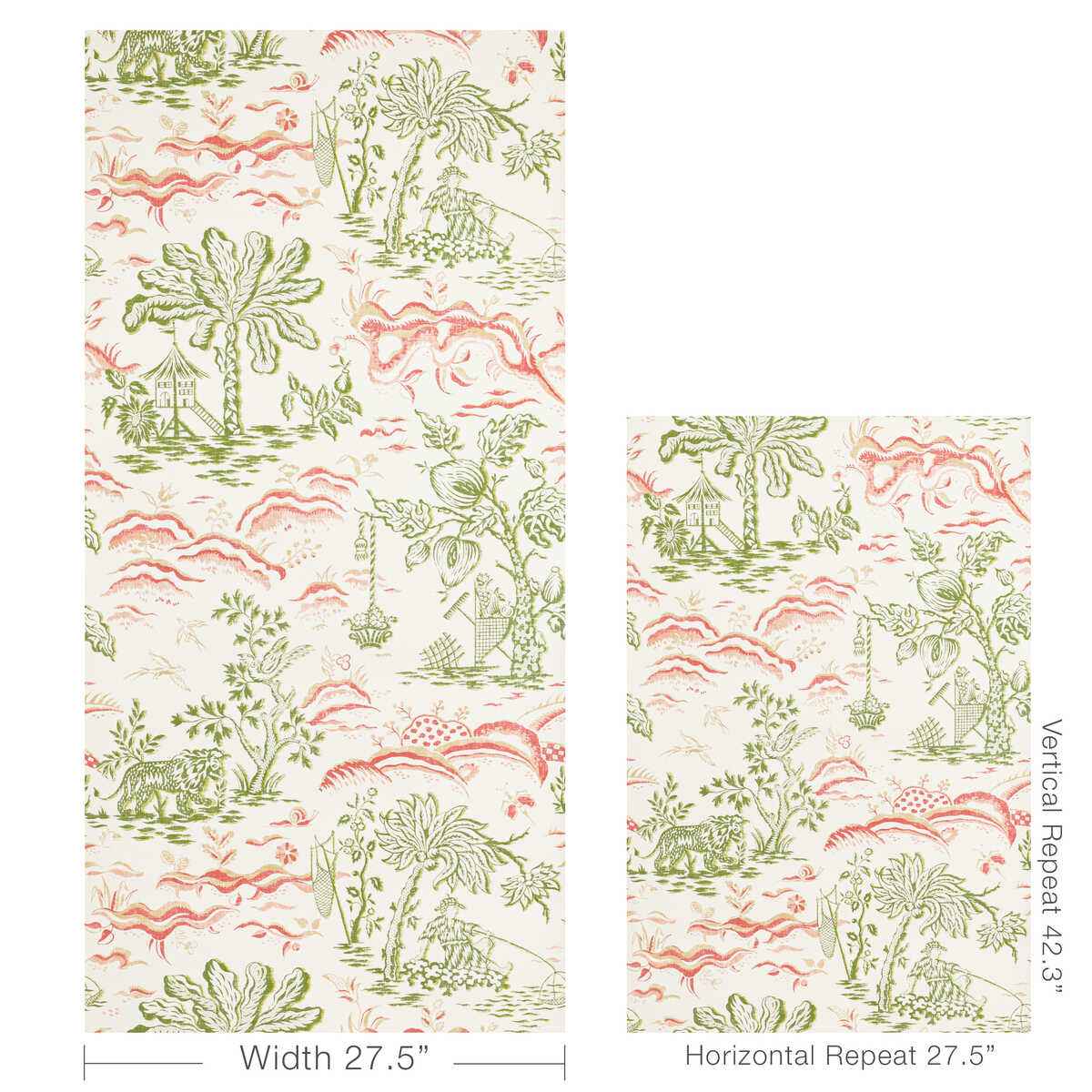 Valensole-Leaf-Rose-Brunschwig-Fils-Wallpaper - BRUNSCHWIG & FILS Wallpaper