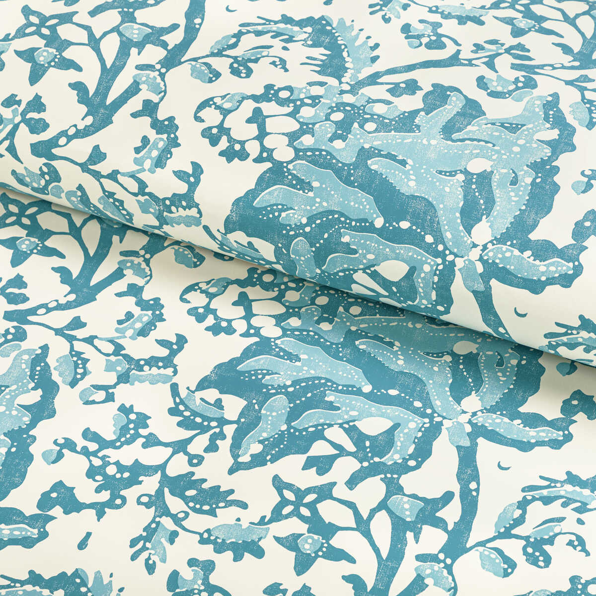 Weymouth - Aqua - BRUNSCHWIG & FILS Wallpaper