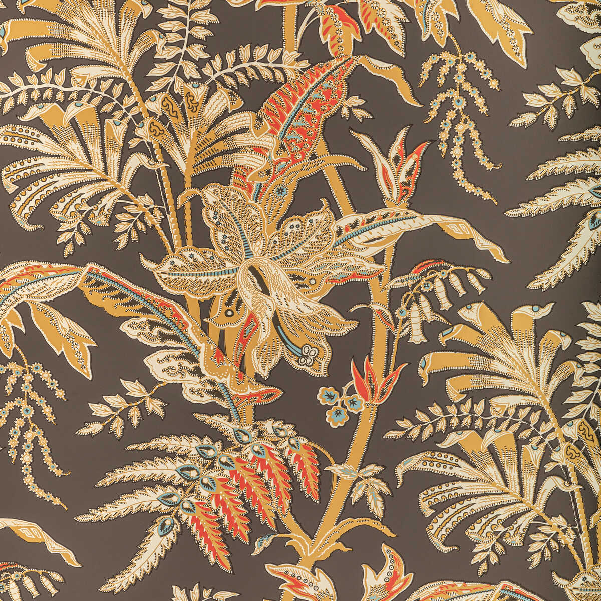 Seychelles - Taupe - BRUNSCHWIG & FILS Wallpaper
