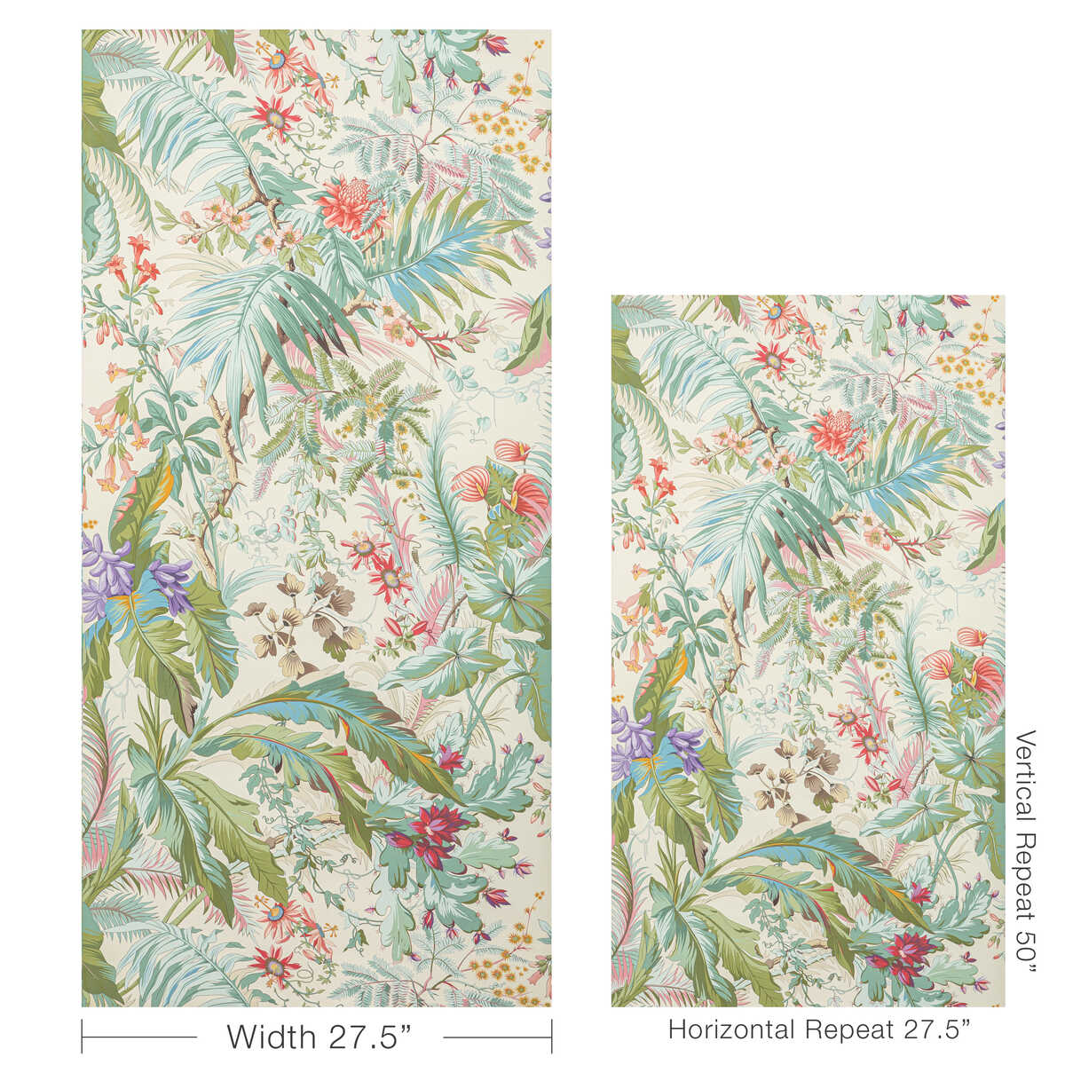 Majorelle - Lilac - BRUNSCHWIG & FILS Wallpaper