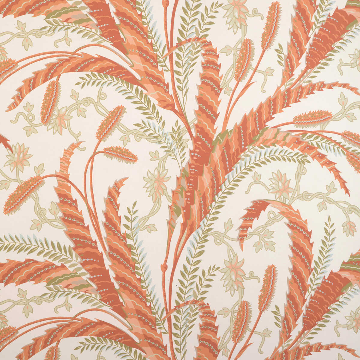 Vernay - Apricot - BRUNSCHWIG & FILS Wallpaper