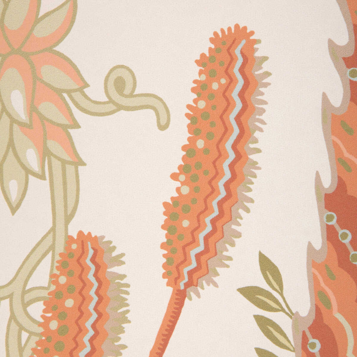 Vernay - Apricot - BRUNSCHWIG & FILS Wallpaper