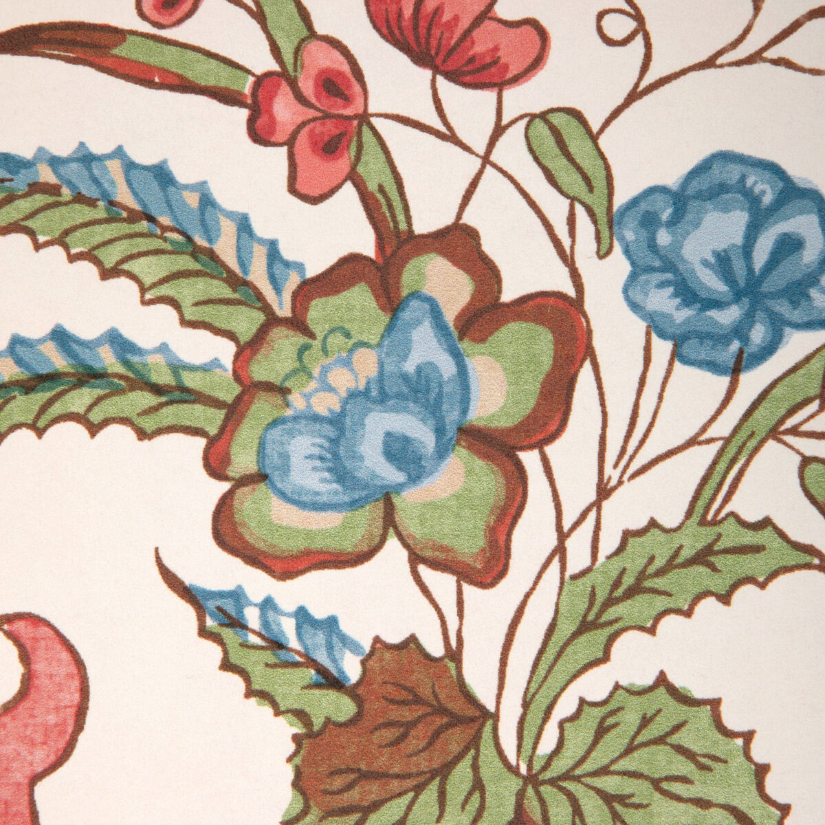Ventoux - Red/Blue - Brunschwig & Fils Wallpaper