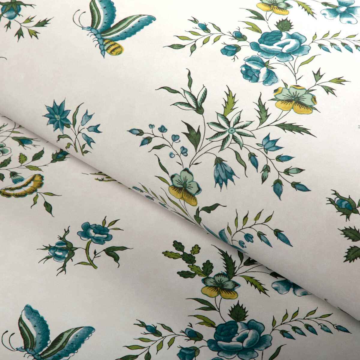Aurel-Aqua-Leaf-Brunschwig-Fils-Wallpaper - BRUNSCHWIG & FILS Wallpaper