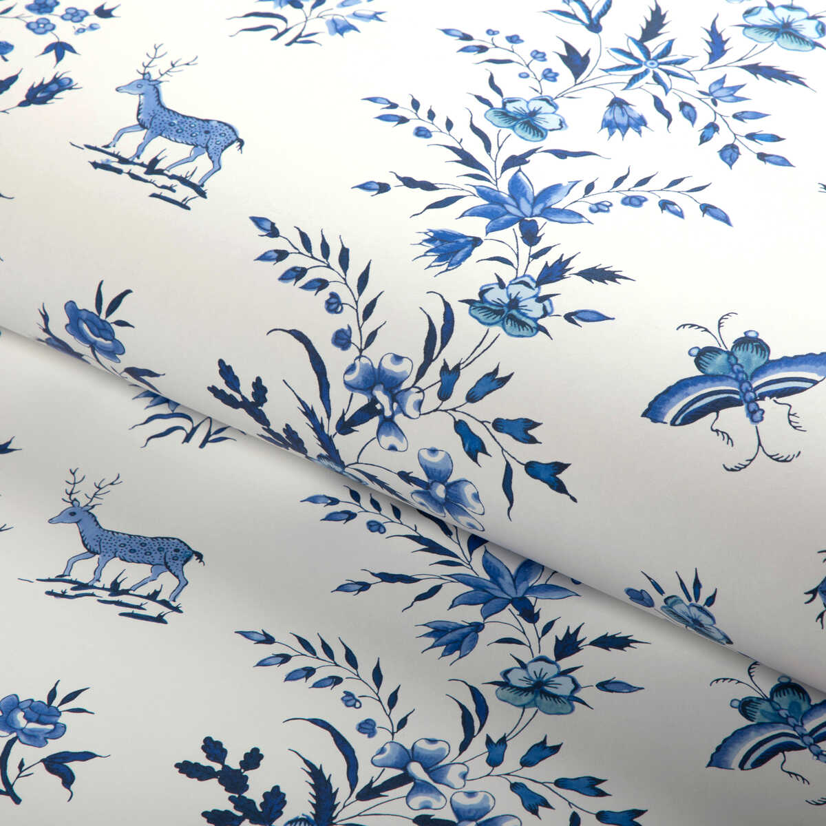 Aurel - Sky/Blue - BRUNSCHWIG & FILS Wallpaper