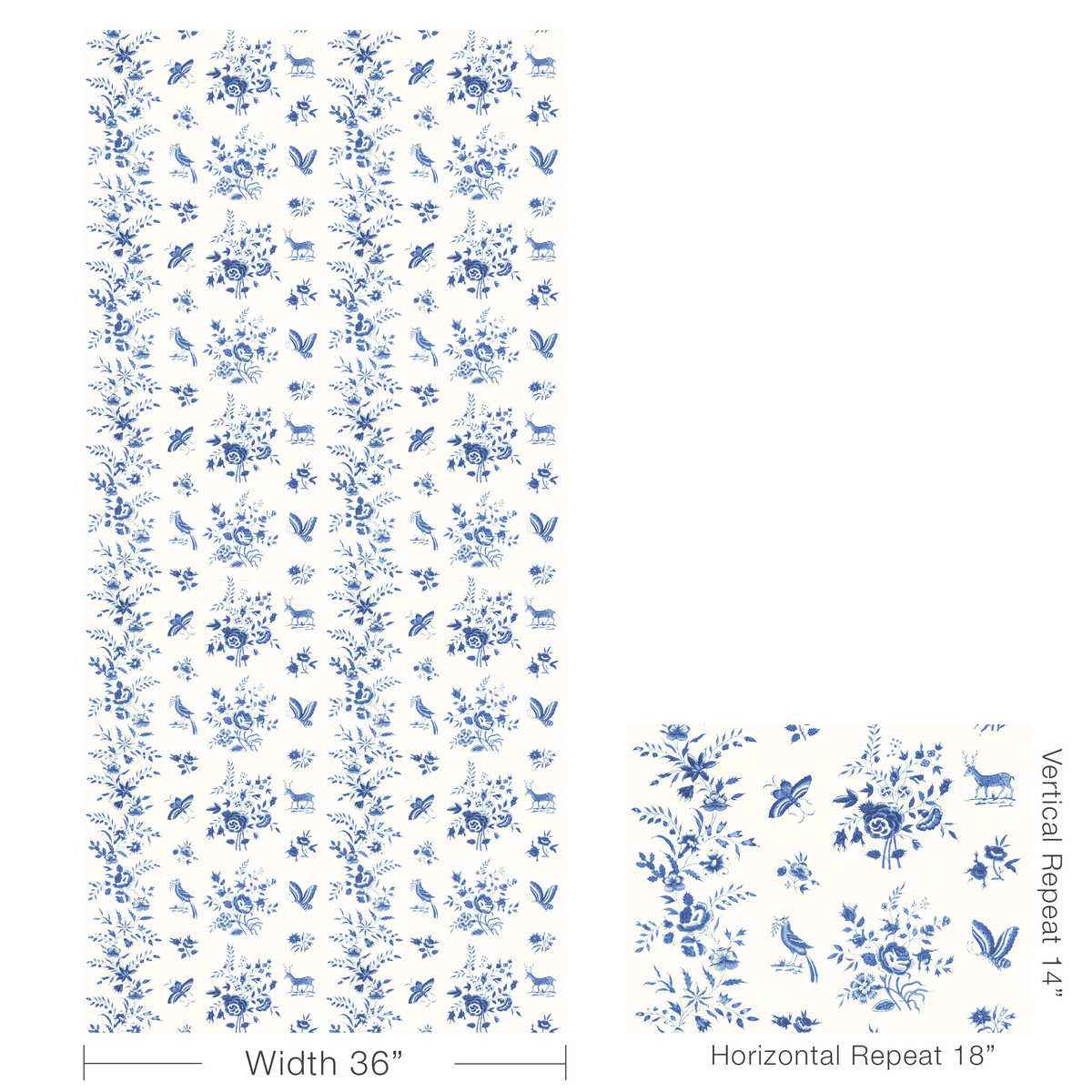 Aurel-Sky-Blue-Brunschwig-Fils-Wallpaper - BRUNSCHWIG & FILS Wallpaper