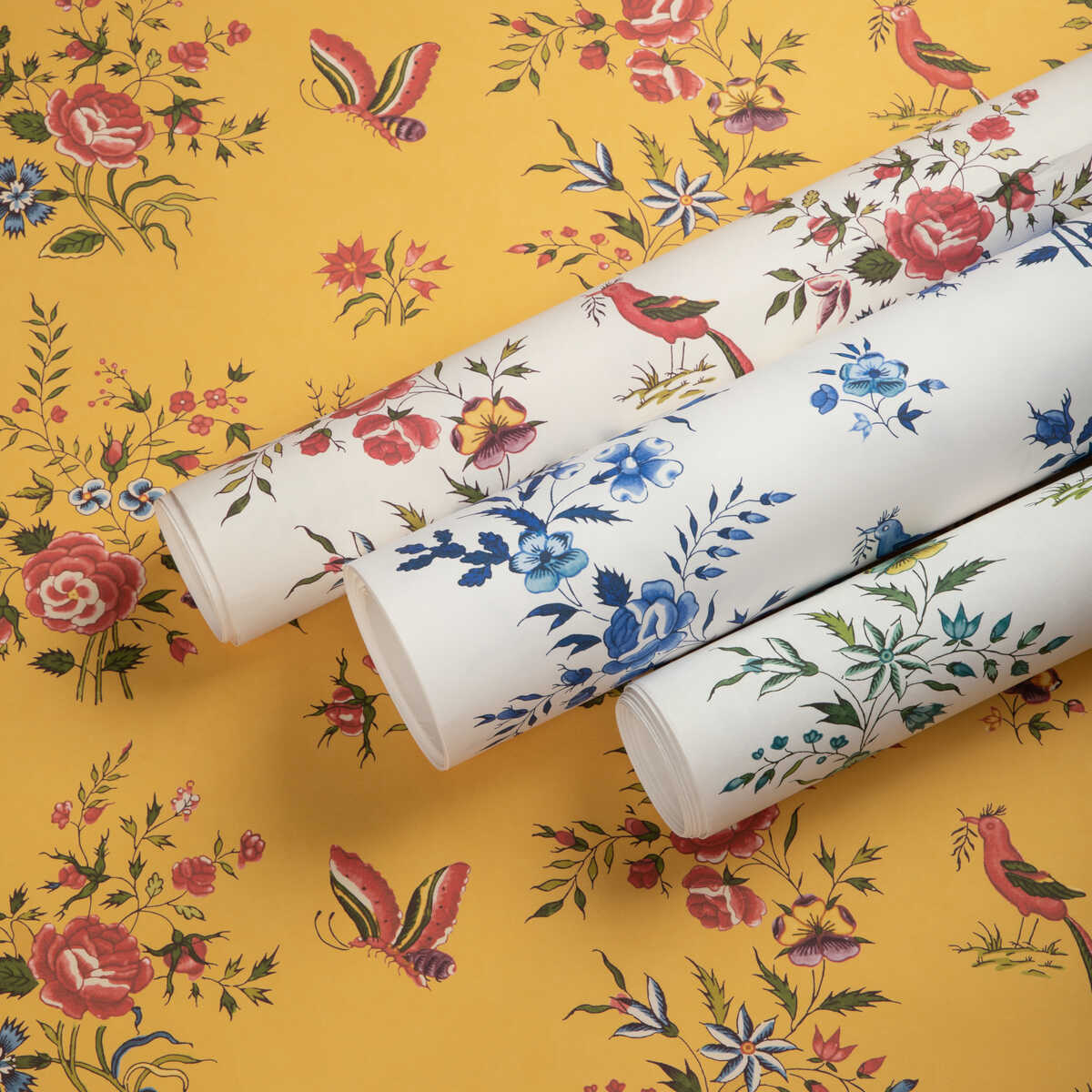 Aurel - Sky/Blue - BRUNSCHWIG & FILS Wallpaper