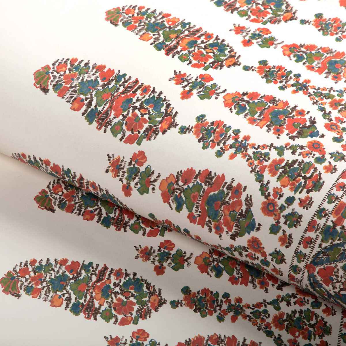 Visan-Sky-Coral-Brunschwig-Fils-Wallpaper - BRUNSCHWIG & FILS Wallpaper