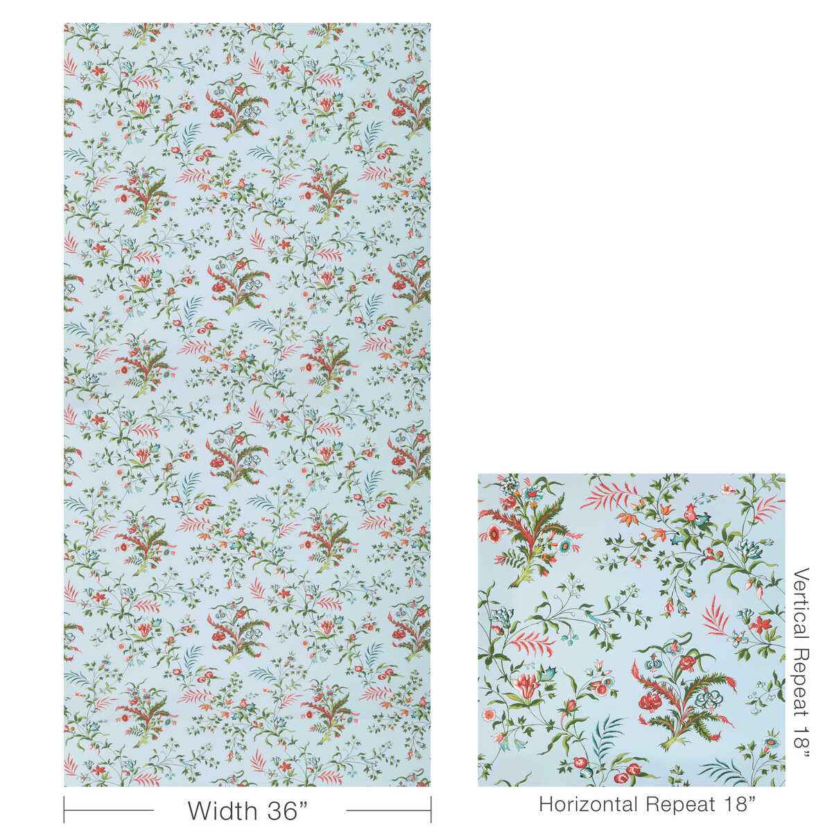 Chancay-Sky-Leaf-Brunschwig-Fils-Wallpaper - BRUNSCHWIG & FILS Wallpaper