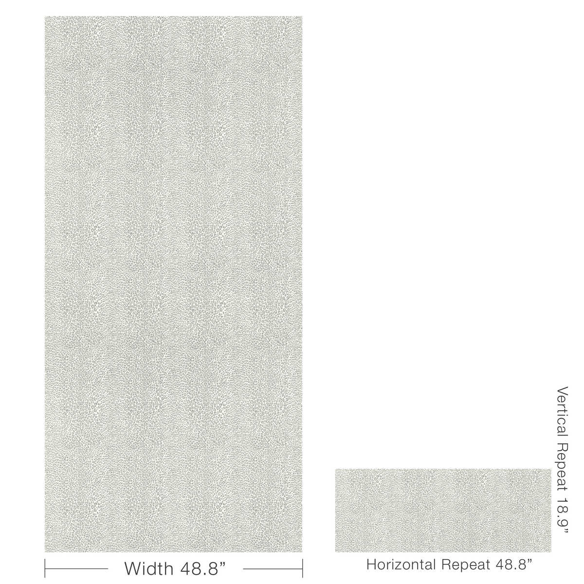 Petit Leopard - Gray - BRUNSCHWIG & FILS Wallpaper