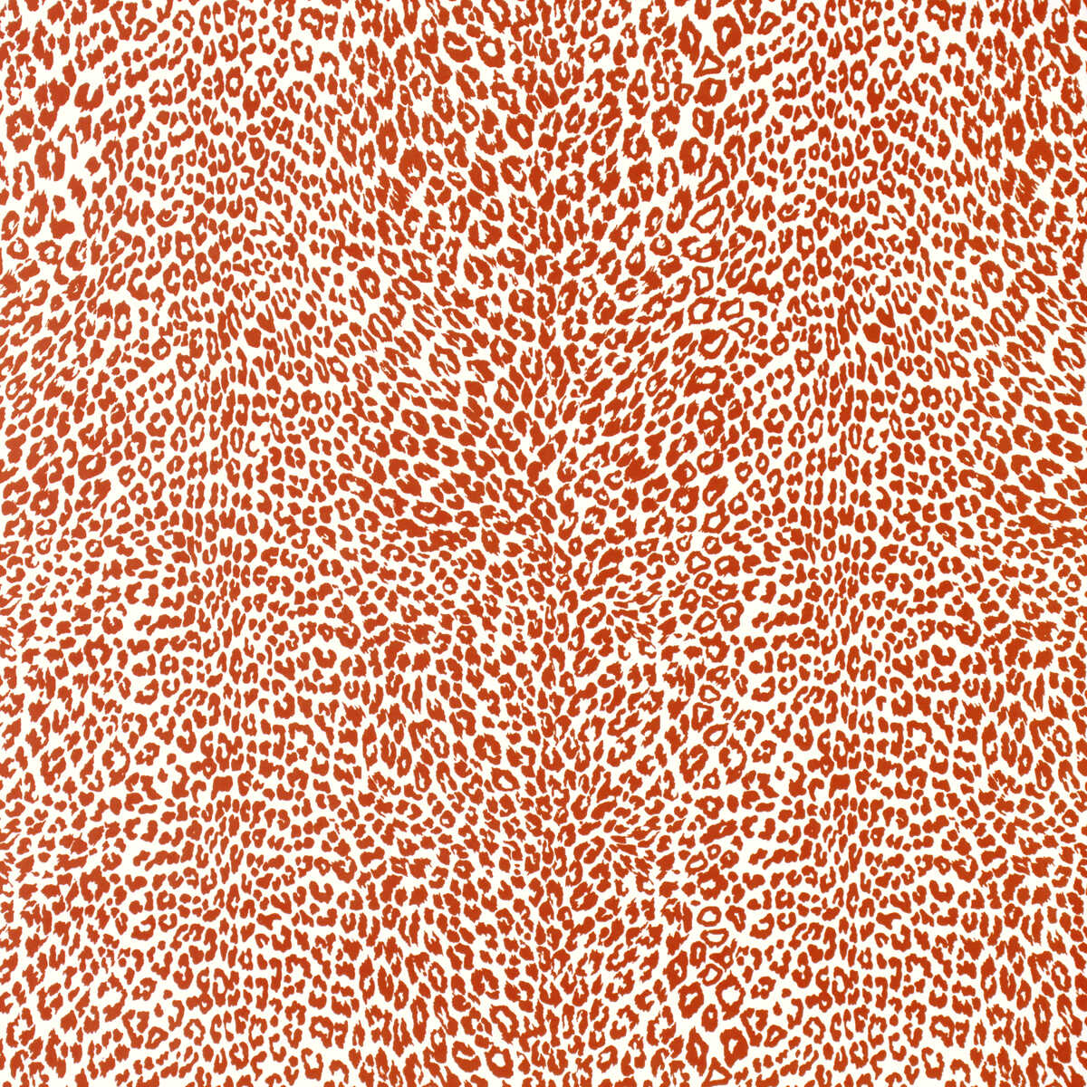 Petit Leopard - Orange - BRUNSCHWIG & FILS Wallpaper