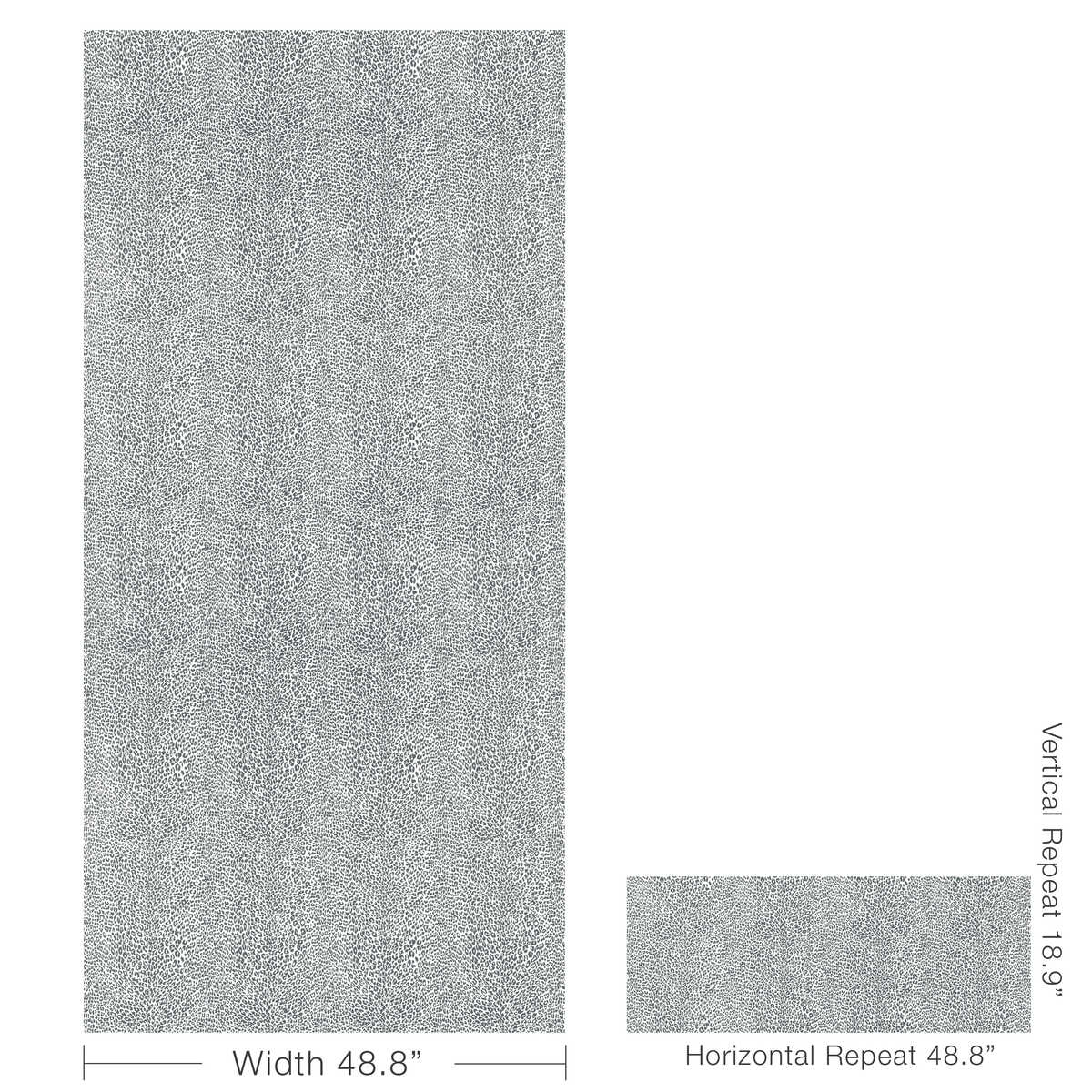 Petit Leopard - Charcoal - BRUNSCHWIG & FILS Wallpaper
