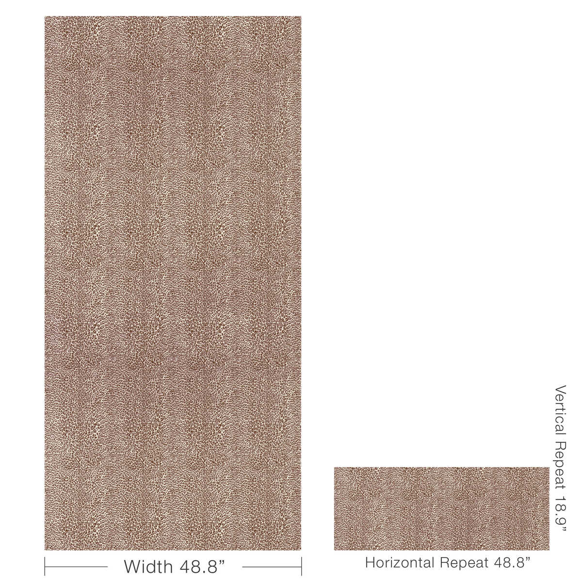 Petit Leopard - Chocolate - BRUNSCHWIG & FILS Papel pintado