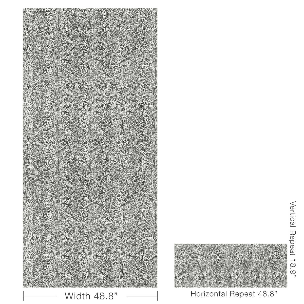 Petit Leopard - Noir - BRUNSCHWIG & FILS Wallpaper