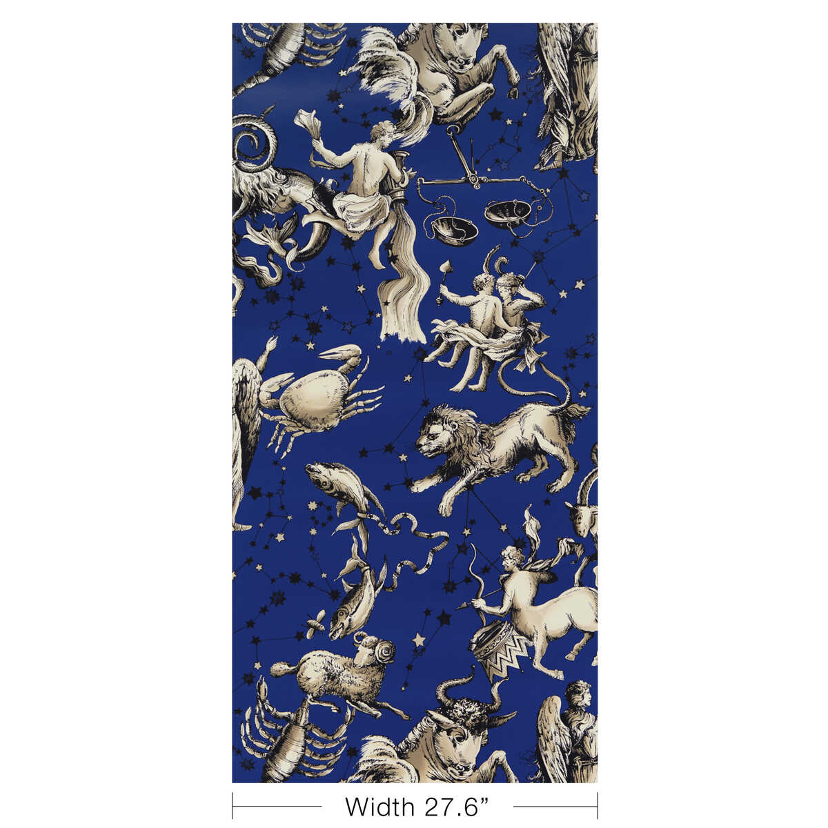 Cosmique - Sapphire - BRUNSCHWIG & FILS Wallpaper