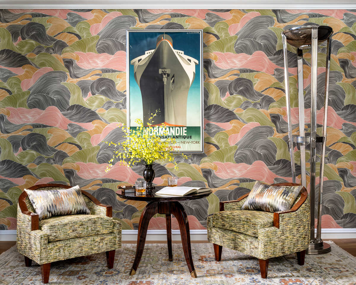 Tourbillon - Multi - BRUNSCHWIG & FILS Wallpaper