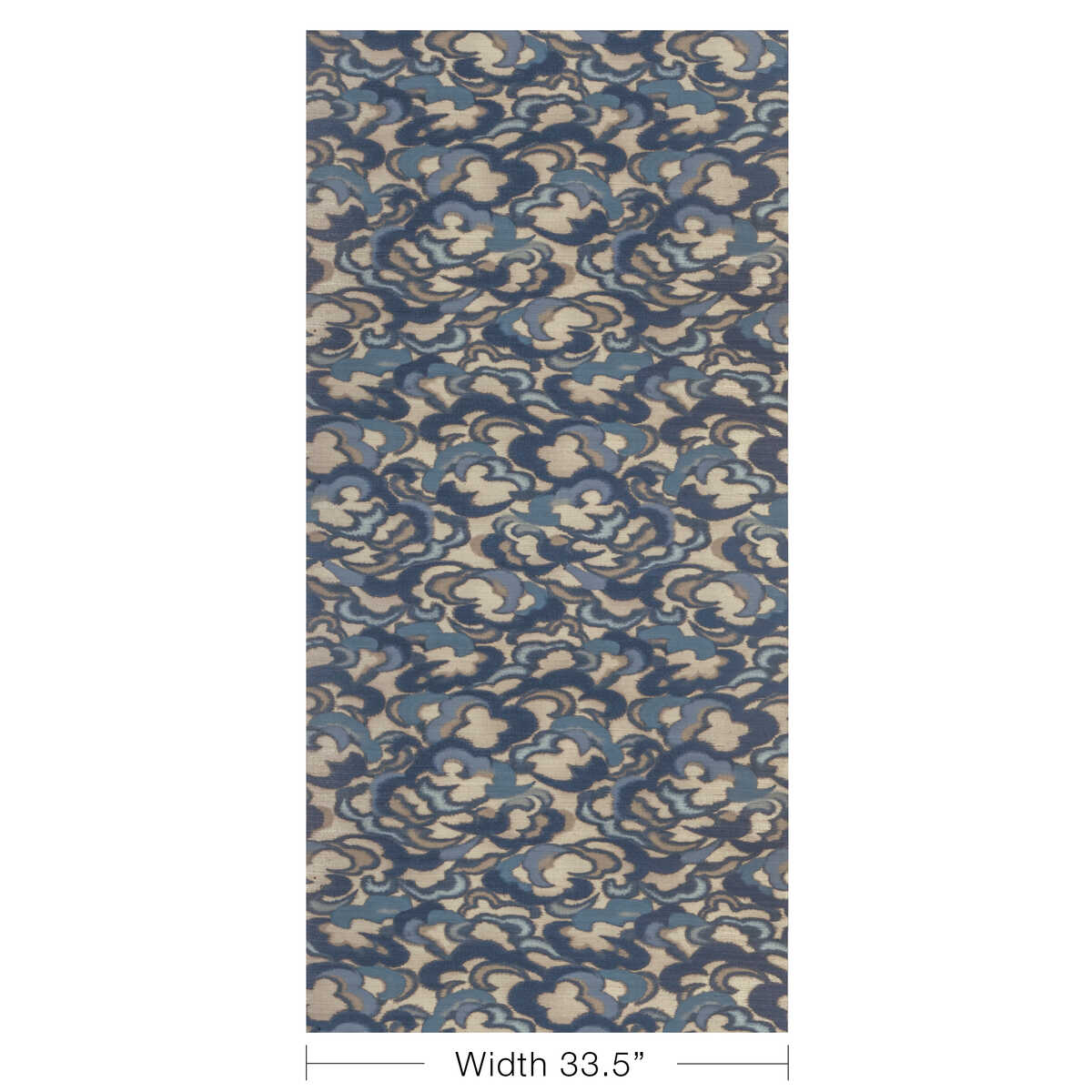 Stratus - Sky/Lapis - BRUNSCHWIG & FILS Wallpaper