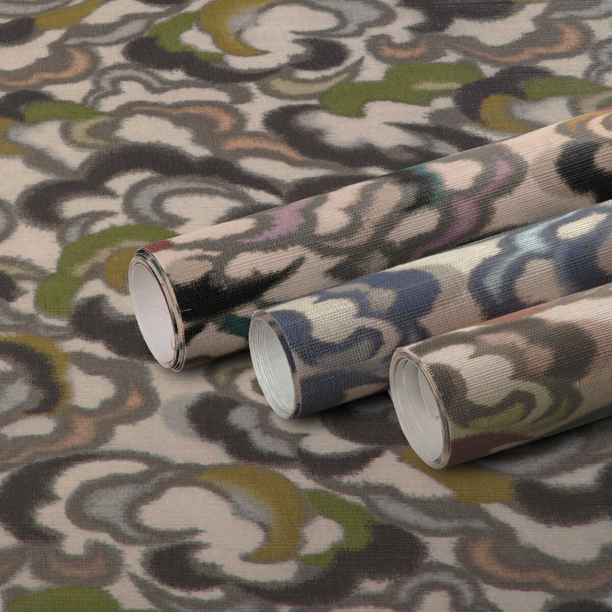 Stratus - Clay/Multi - BRUNSCHWIG & FILS Wallpaper