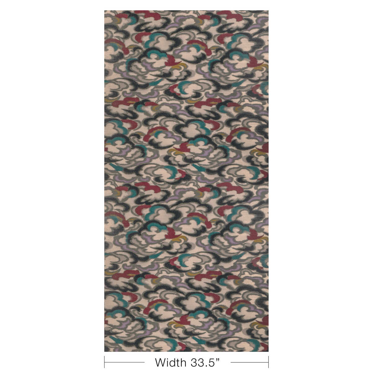 Stratus - Teal/Multi - BRUNSCHWIG & FILS Wallpaper