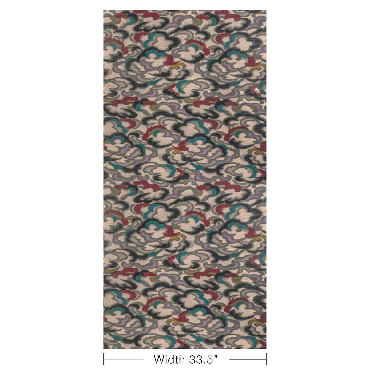 Stratus-Teal-Multi-Brunschwig-Fils-Wallpaper - BRUNSCHWIG & FILS Wallpaper