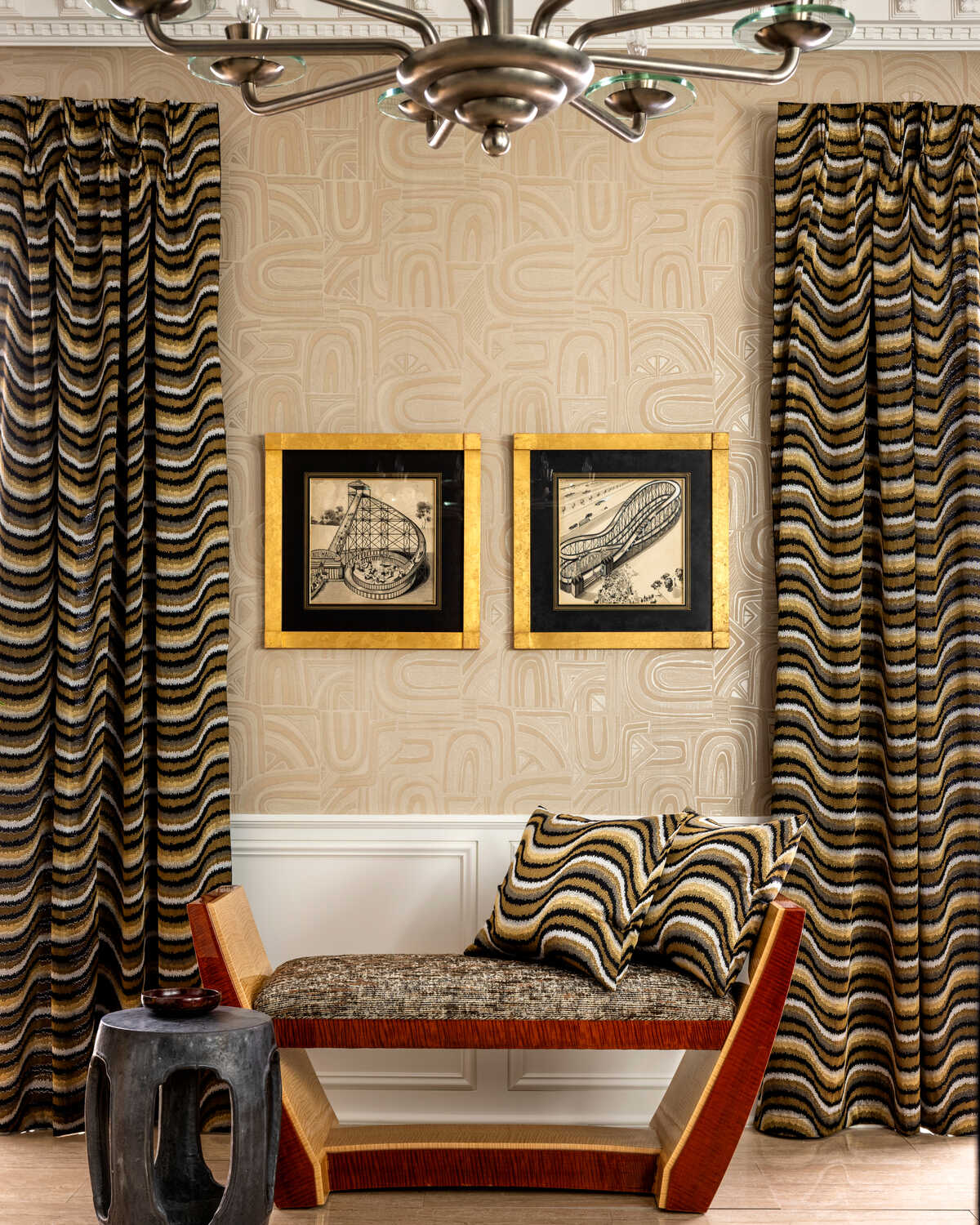 Timbre - Beige - BRUNSCHWIG & FILS Wallpaper