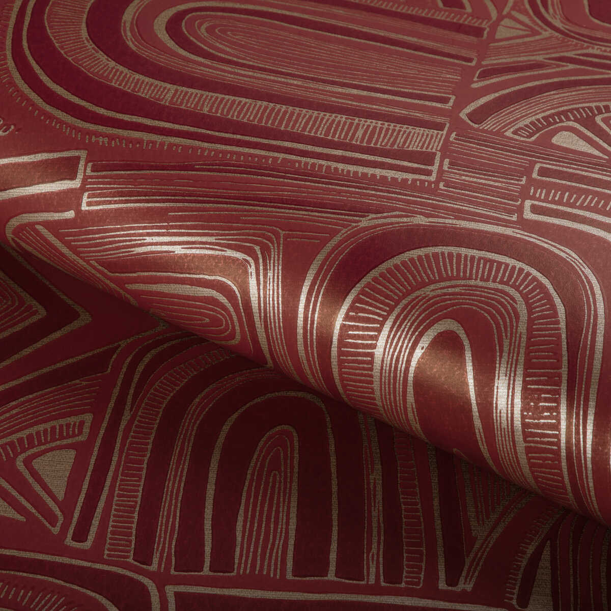 Timbre - Garnet - BRUNSCHWIG & FILS Wallpaper