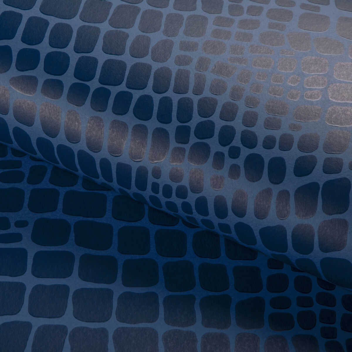 Croc - Sapphire - BRUNSCHWIG & FILS Wallpaper