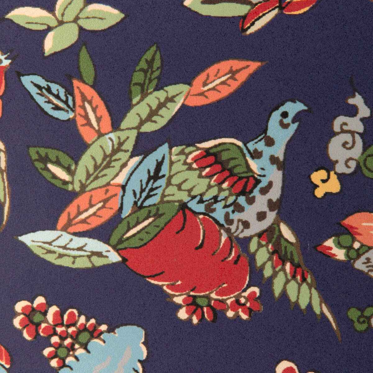 Shalimar-Navy-Red-Brunschwig-Fils-Wallpaper - BRUNSCHWIG & FILS Wallpaper