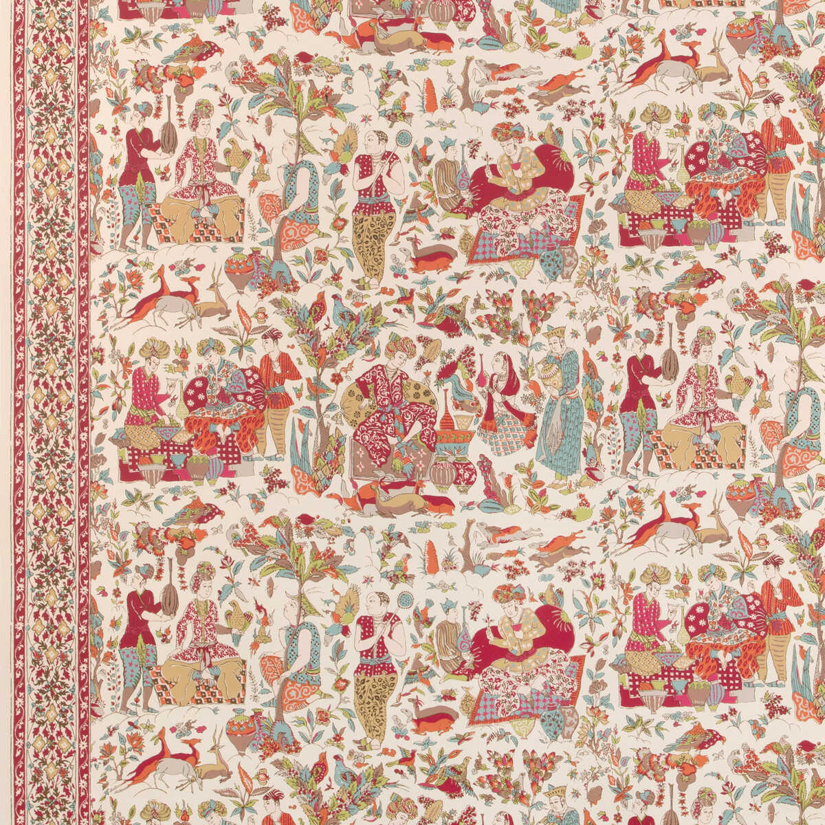 Shalimar - Berry/Sand - BRUNSCHWIG & FILS Wallpaper