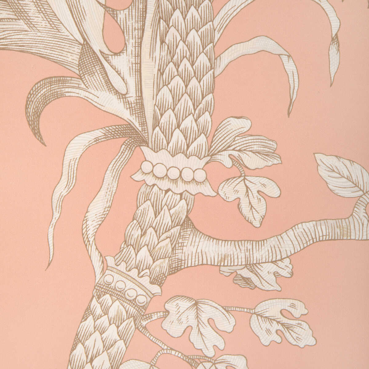 Bird And Thistle Ii - Peach - BRUNSCHWIG & FILS Papel pintado