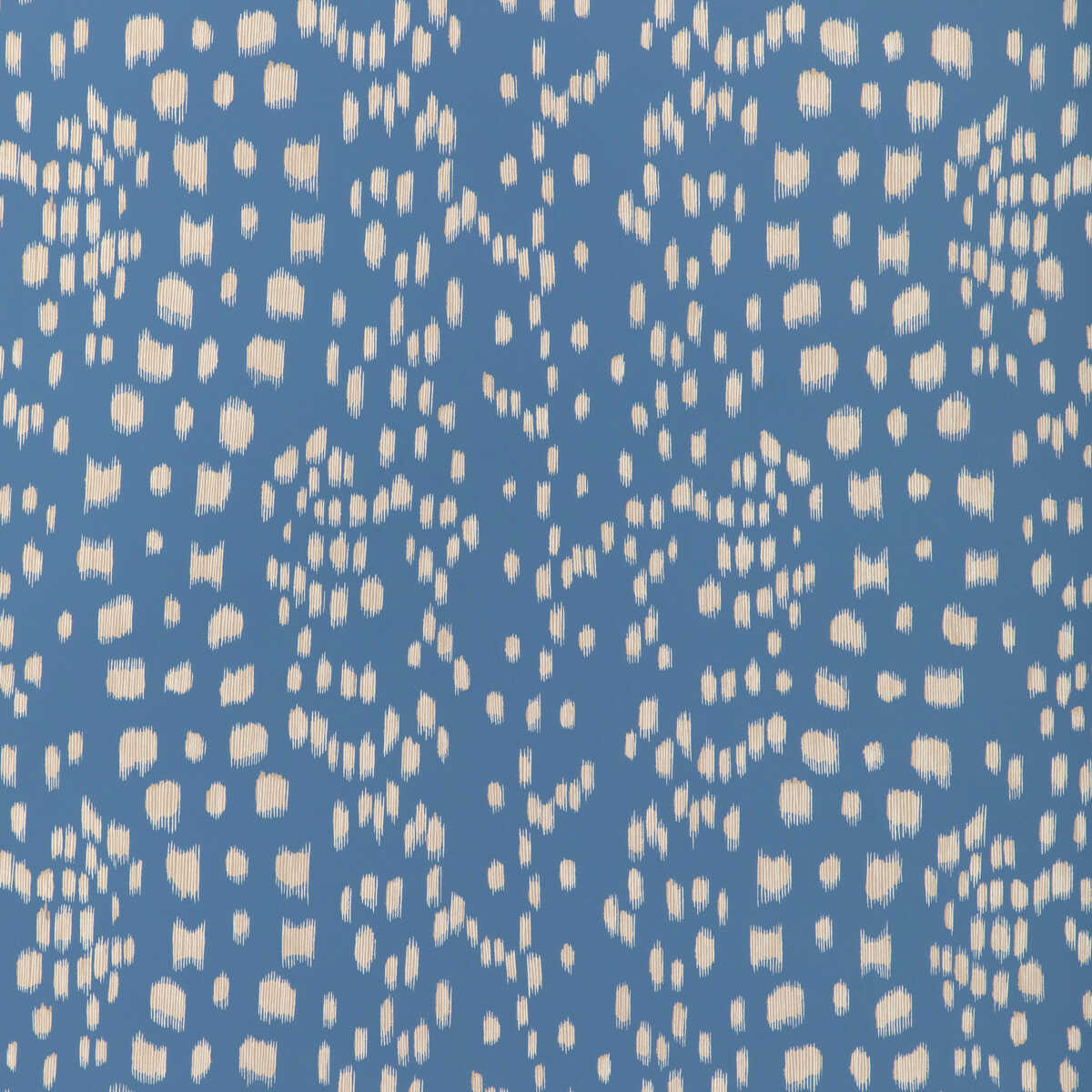 Les Touches Reverse - Blue - BRUNSCHWIG & FILS Wallpaper
