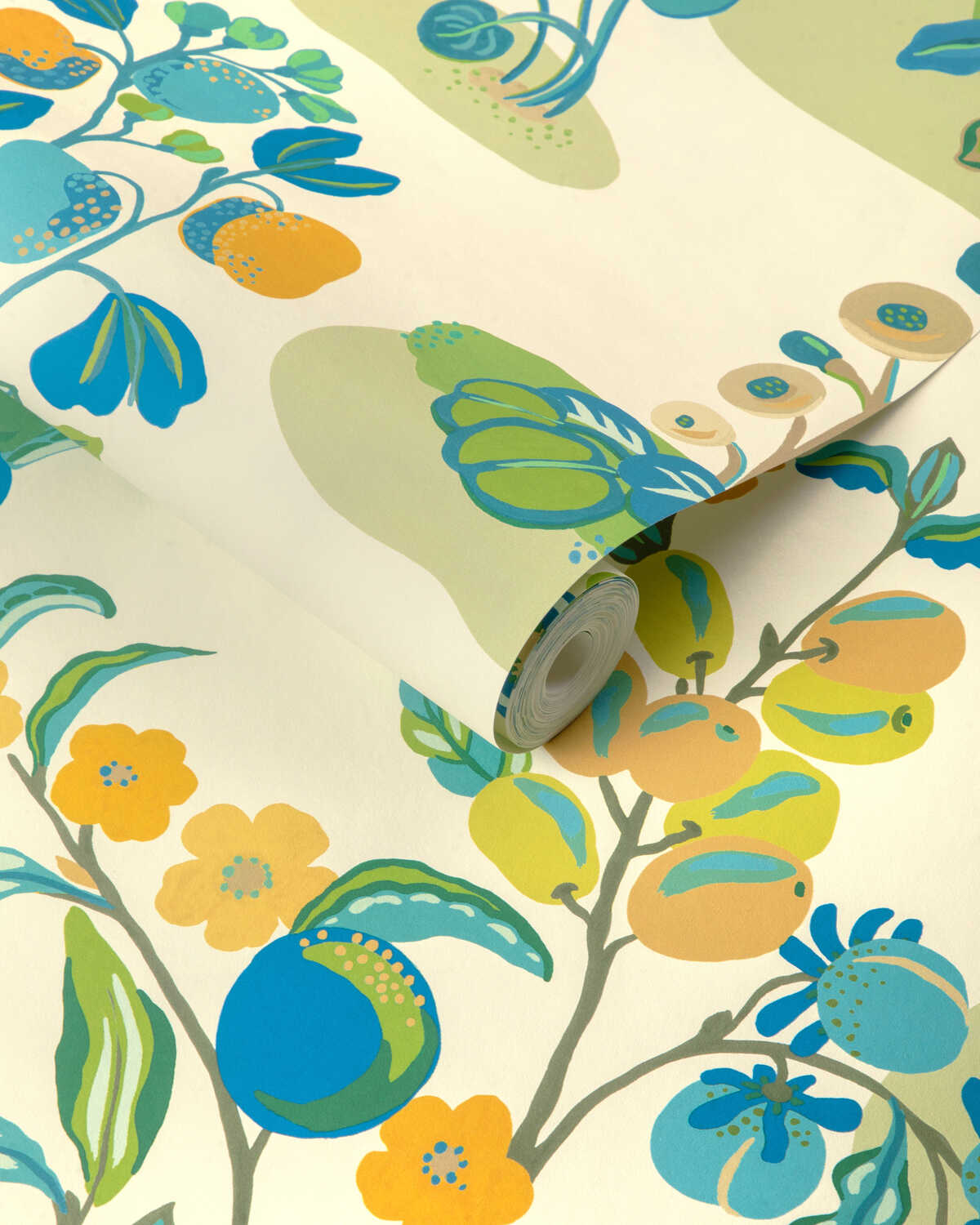 Pomelo - Marine - BRUNSCHWIG & FILS Papel pintado