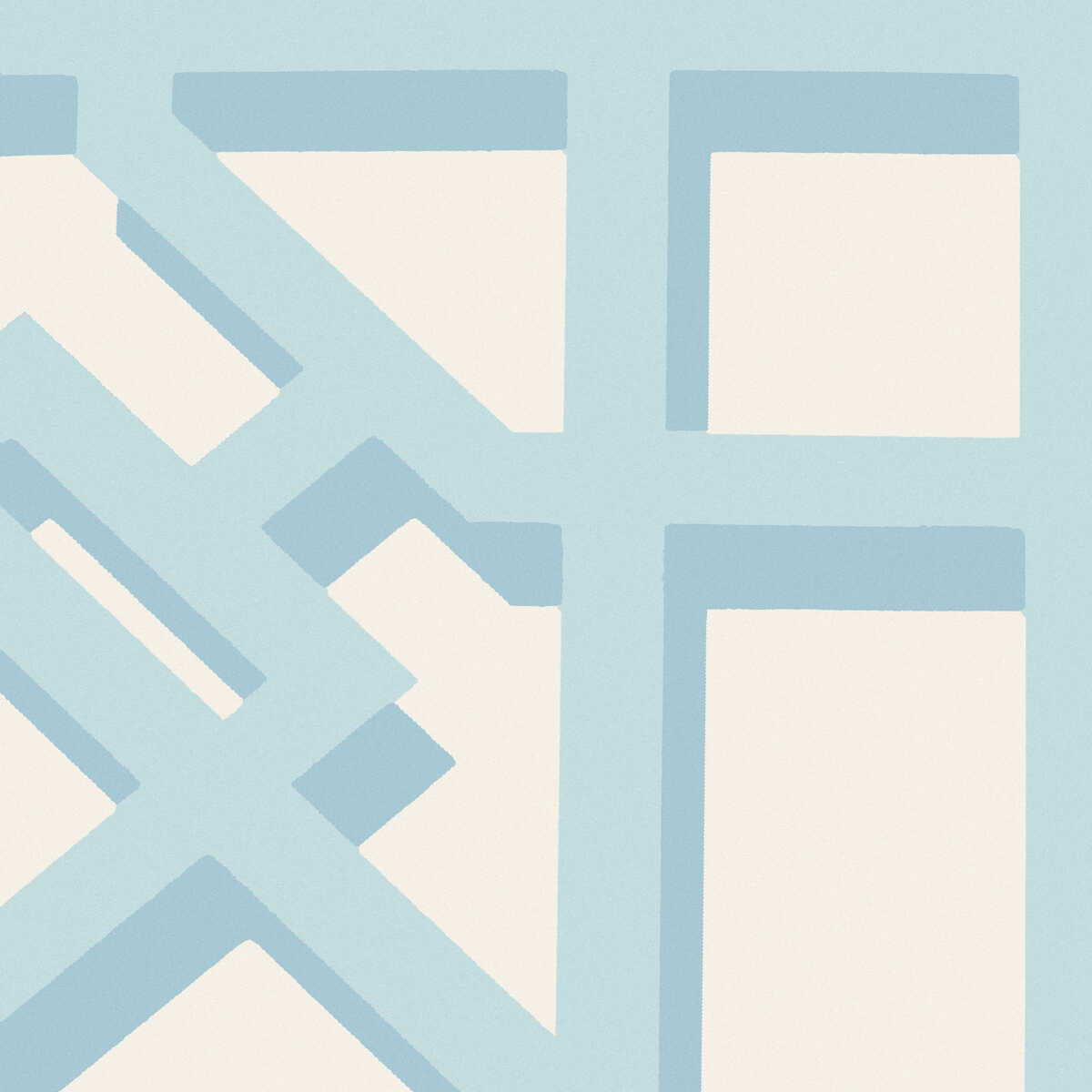 Pavilion Trellis - Aqua - BRUNSCHWIG & FILS Papel pintado