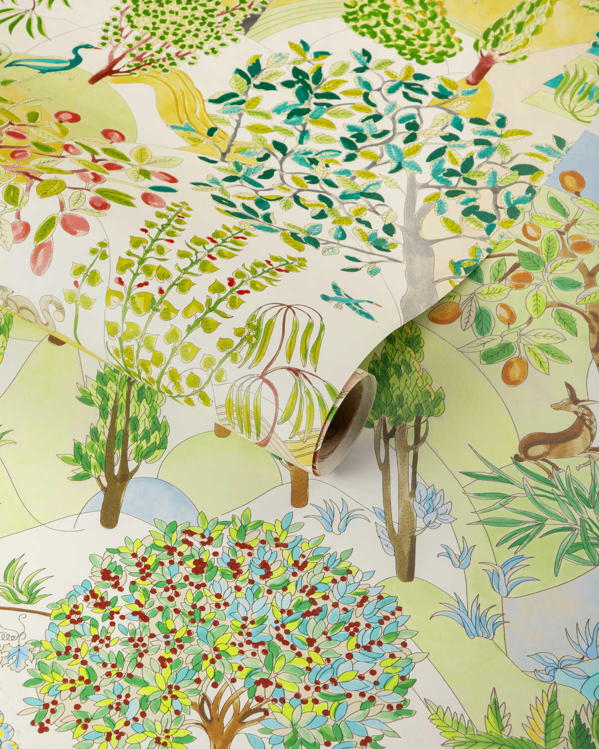 Folklore - Leaf - BRUNSCHWIG & FILS Papel pintado