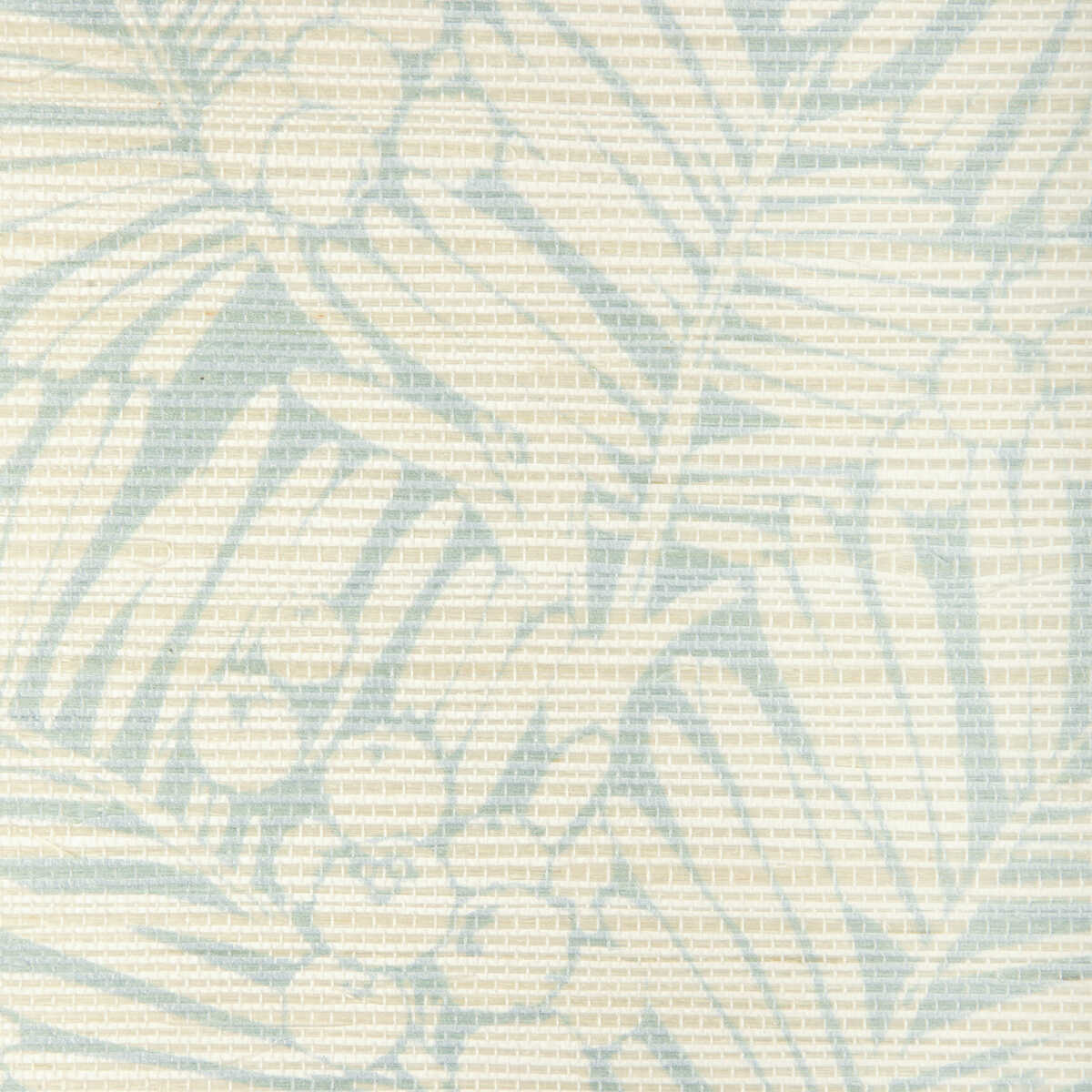 Palmar Sisal - Aqua - BRUNSCHWIG & FILS Papel pintado