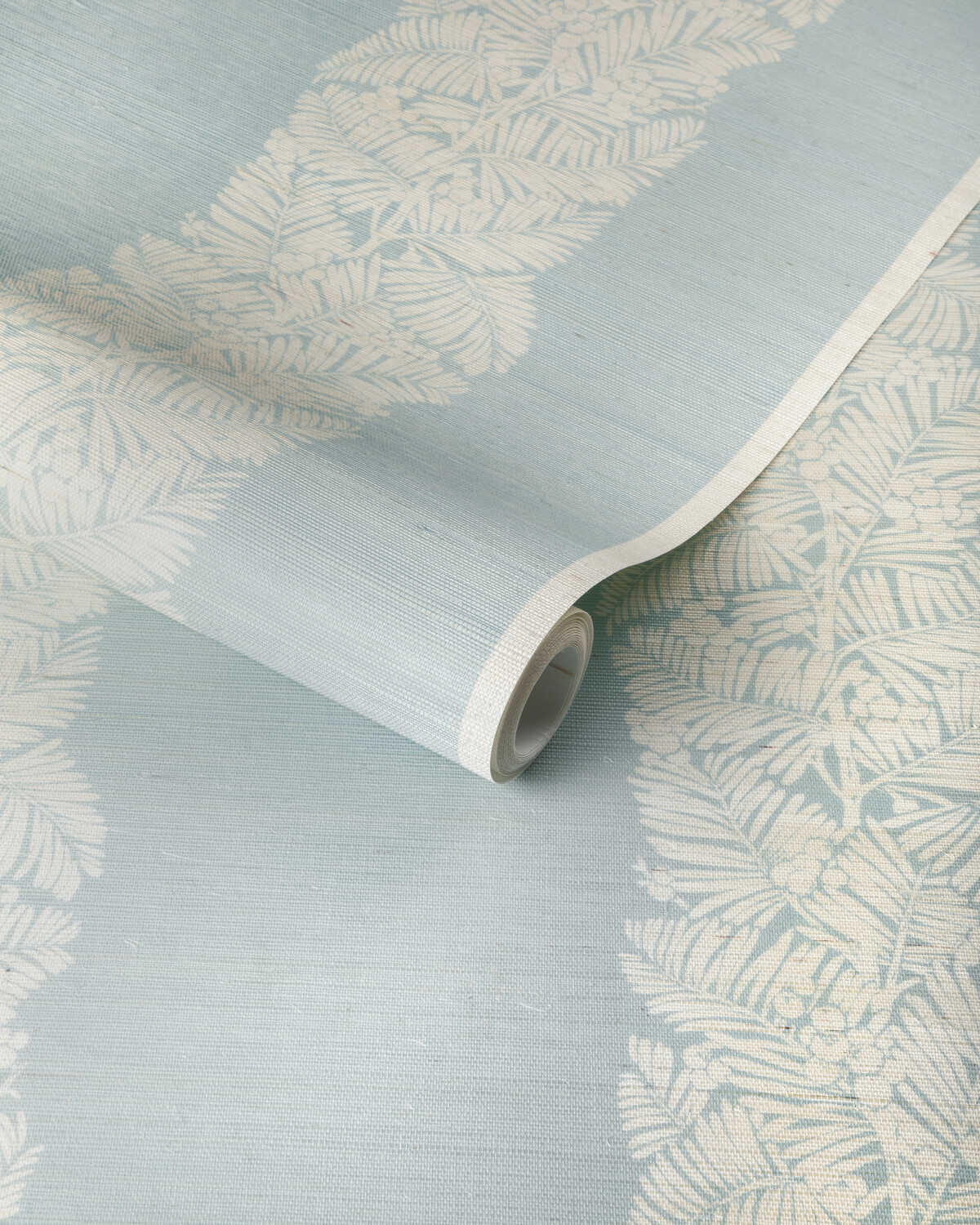 Palmar Sisal - Aqua - BRUNSCHWIG & FILS Papel pintado