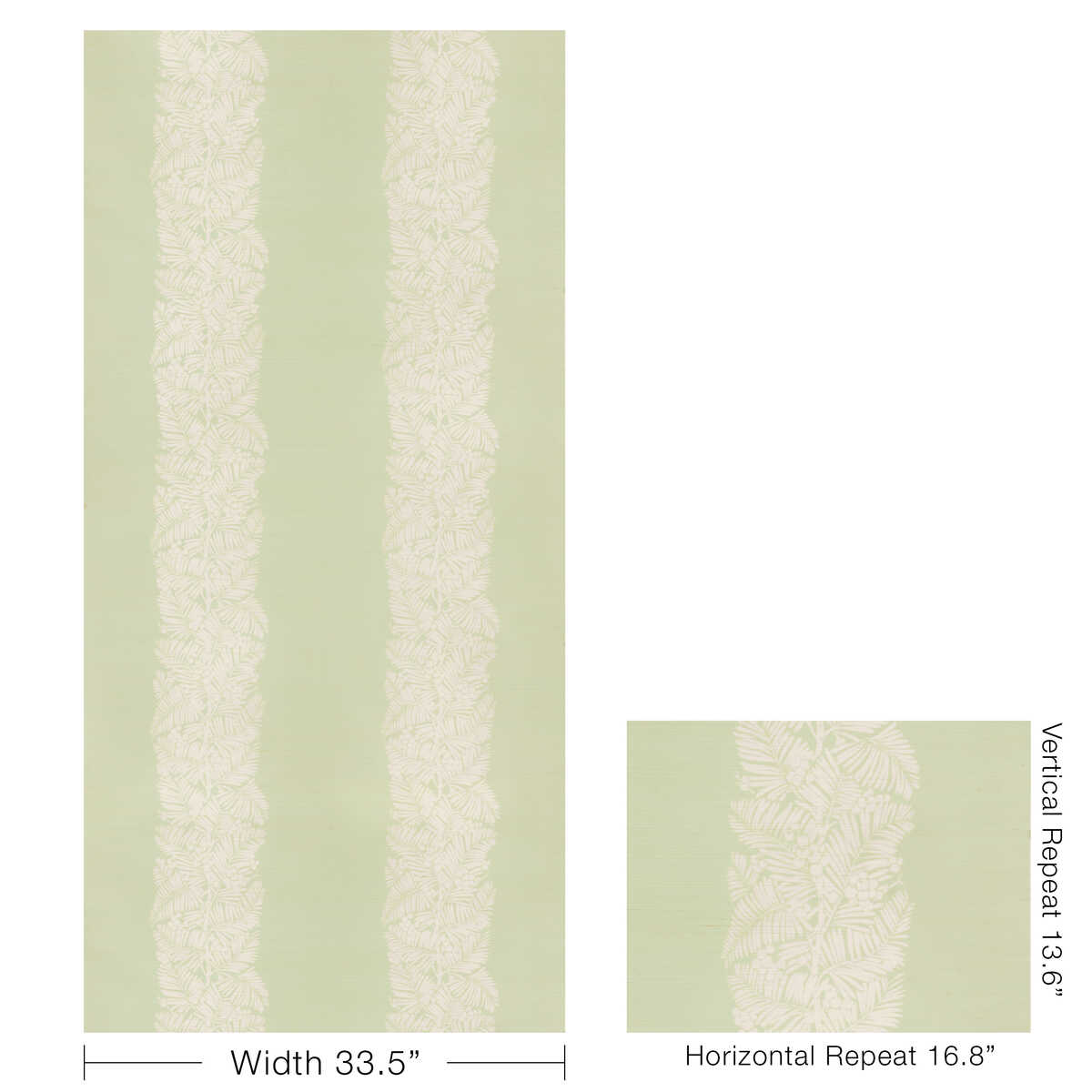 Palmar Sisal - Green - BRUNSCHWIG & FILS Papel pintado