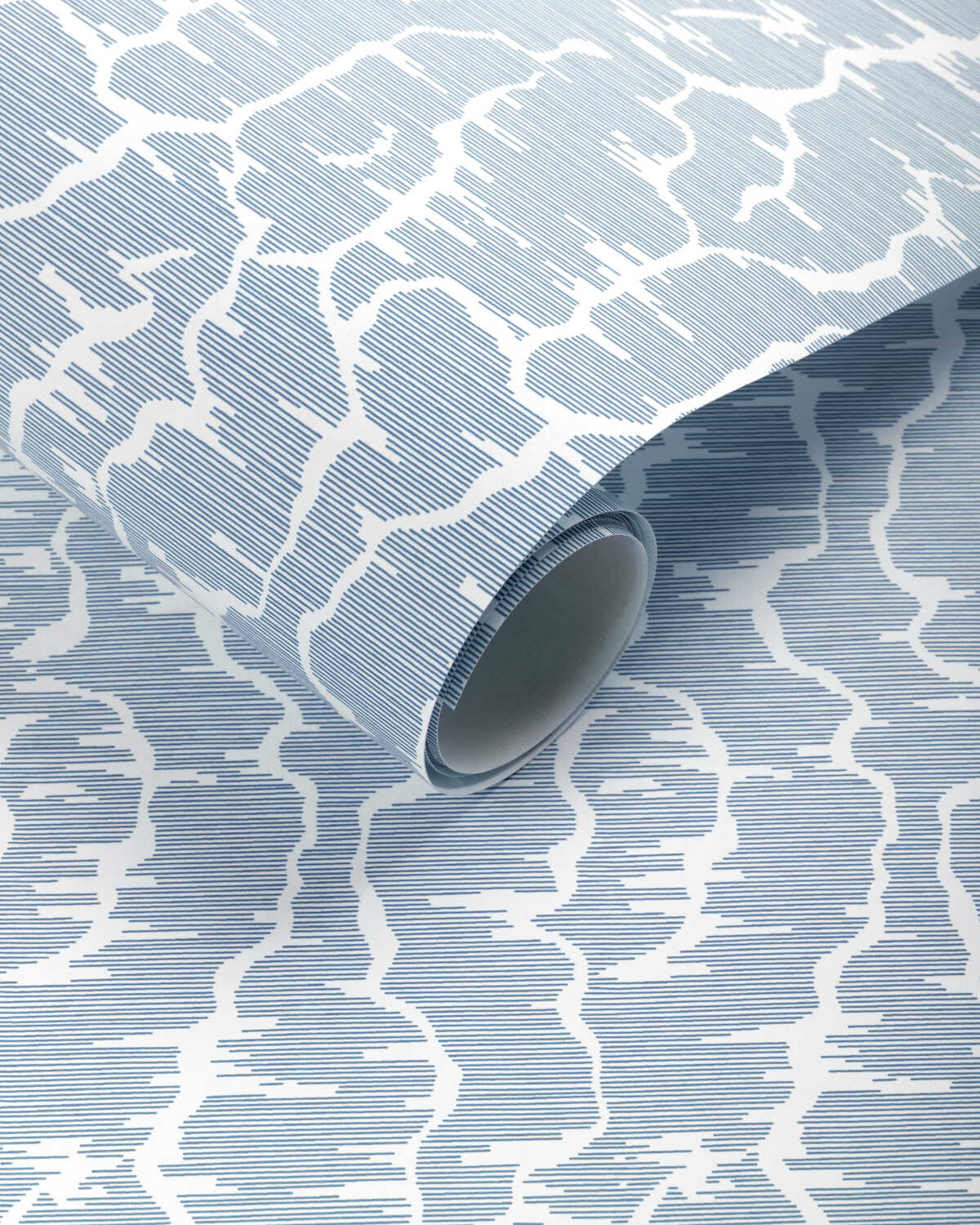 Leves Wc - Blue - BRUNSCHWIG & FILS Wallpaper