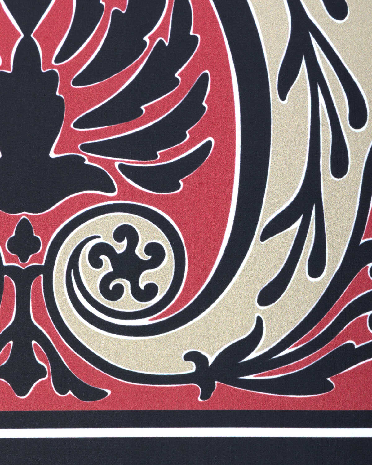 Frise Palmette - Red - BRUNSCHWIG & FILS Papel pintado