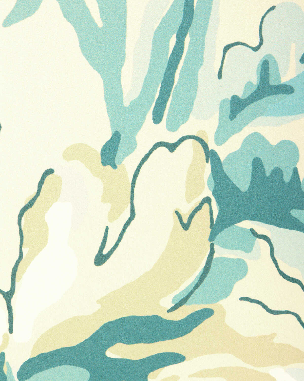 Maintenon - Aqua - BRUNSCHWIG & FILS Wallpaper